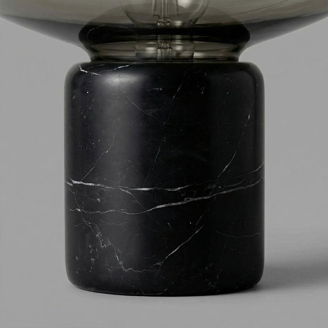 Nordic Luxury Marble Table Lamp, Post-Modern Minimalist Glass Light, Designer Decor for Bedroom Living Room