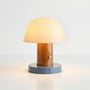 Nordic Retro Mushroom Table Lamp, Touch Control Dimmable LED Night Light, USB Rechargeable Portable Bedside Lamp for Bedroom Home Decor