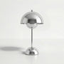Danish Retro Flower Bud Table Lamp, VP9 Style Nordic Designer LED Lamp, Touch Dimmable USB Rechargeable Cordless Bedside Lamp for Bedroom