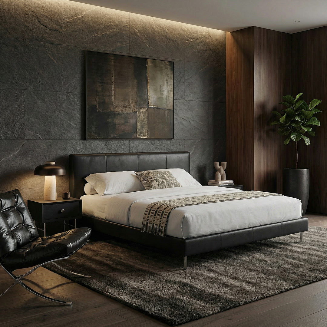 Mid-Century Mushroom Table Lamp, Nordic Travertine Bedside Lamp, Rechargeable Retro LED Night Light for Bedroom Living Room