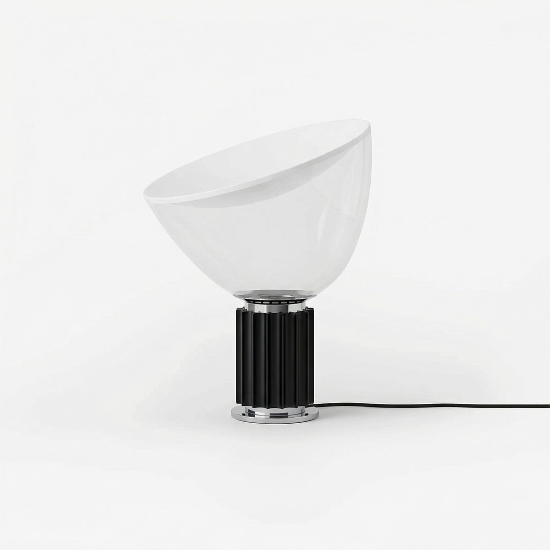 Italian Designer Radar Table Lamp, Postmodern Glass Bedside Lamp for Living Room Bedroom