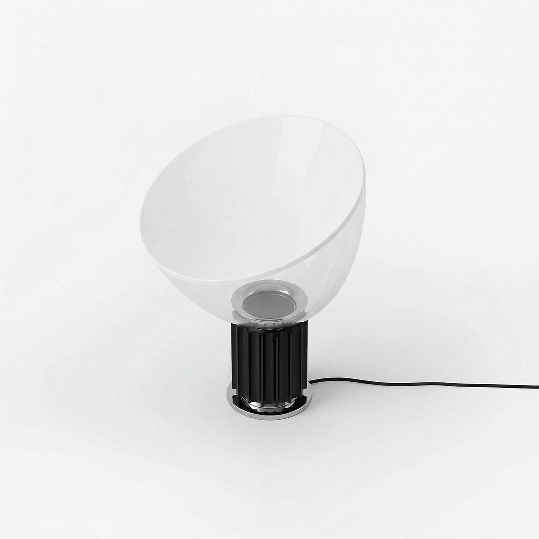 Italian Designer Radar Table Lamp, Postmodern Glass Bedside Lamp for Living Room Bedroom