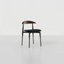 Mid-Century Retro UTO Side Chair, FAS Solid Ash Wood Frame, SGS Eco-Friendly Paint Leather Cushion Dining Chair for Home Office