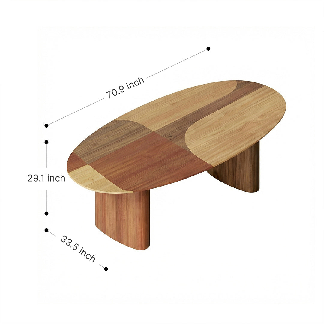 French Retro Solid Ash Wood Desk, Large Long Writing Table for Home Office Study, Natural Wood Style
