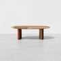 French Retro Solid Ash Wood Desk, Large Long Writing Table for Home Office Study, Natural Wood Style