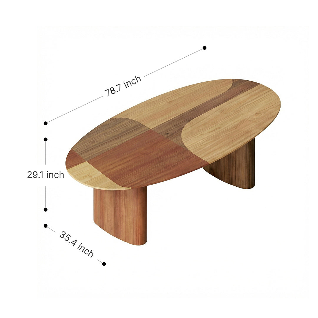 French Retro Solid Ash Wood Desk, Large Long Writing Table for Home Office Study, Natural Wood Style