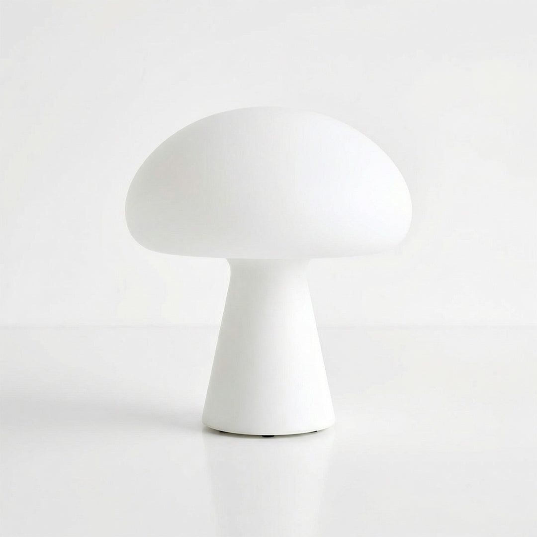 French Mushroom Table Lamp, Mid-Century Vintage Touch Dimmable Rechargeable Bedside Lamp for Bedroom