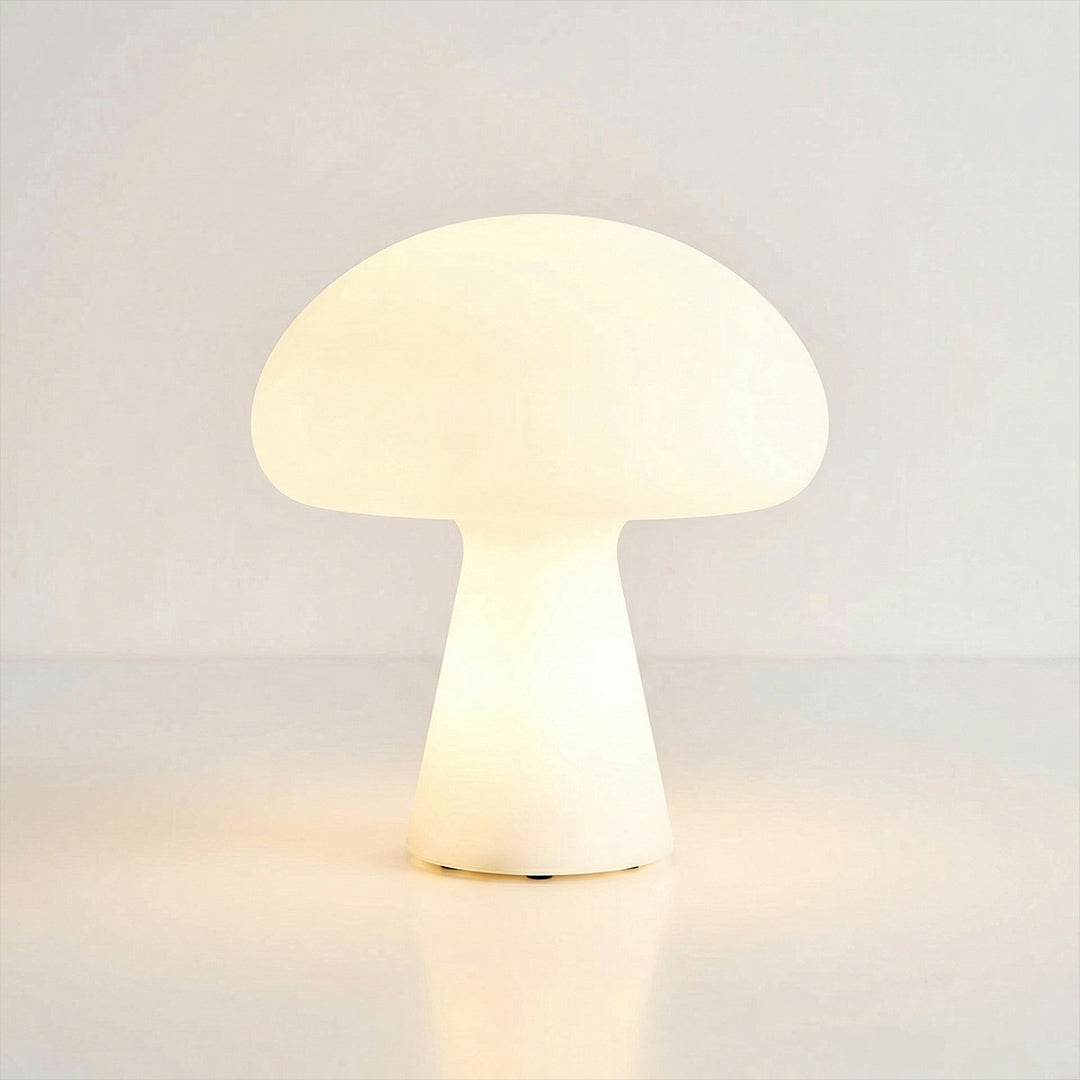 French Mushroom Table Lamp, Mid-Century Vintage Touch Dimmable Rechargeable Bedside Lamp for Bedroom