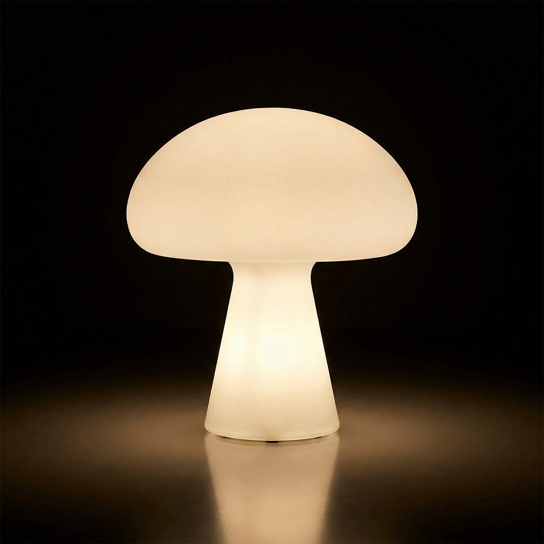 French Mushroom Table Lamp, Mid-Century Vintage Touch Dimmable Rechargeable Bedside Lamp for Bedroom