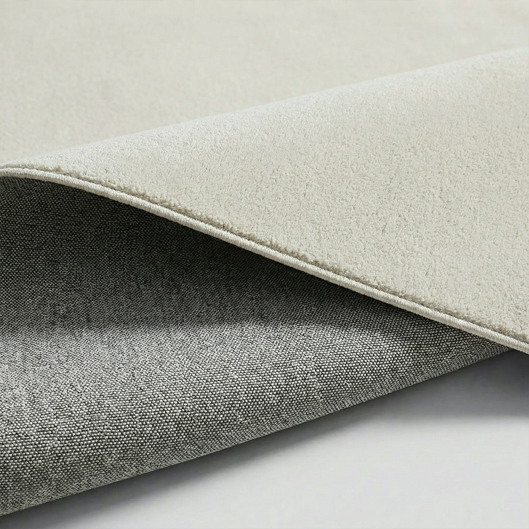 Mid-Century Cream Style Area Rug, Upgrade Twisted Faux Sisal Rug, Waterproof Stain Resistant Washable Rug for Living Room Bedroom