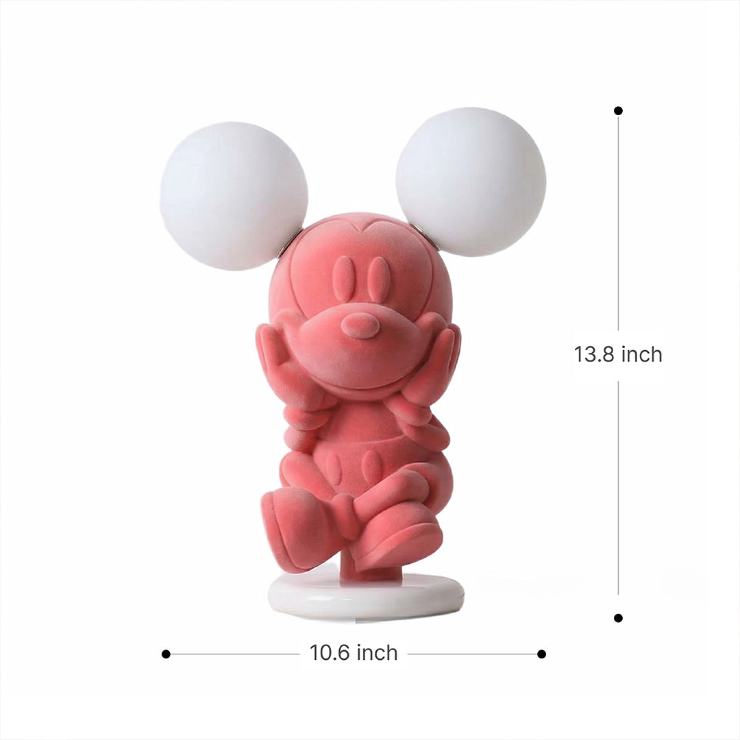 Minnie Mouse Kids Bedside Lamp, 3-Color Dimmable Night Light for Princess Room