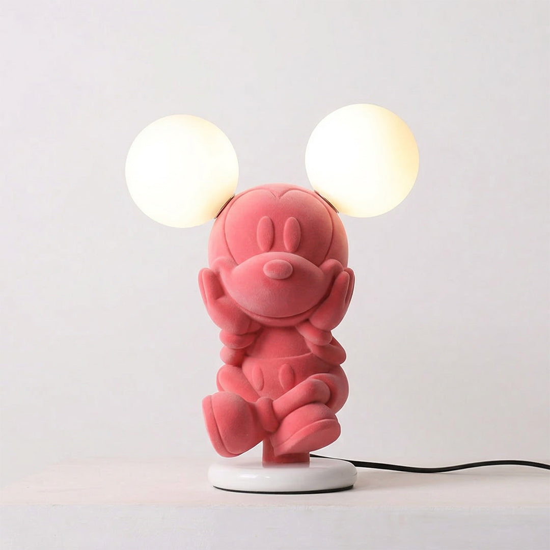 Minnie Mouse Kids Bedside Lamp, 3-Color Dimmable Night Light for Princess Room