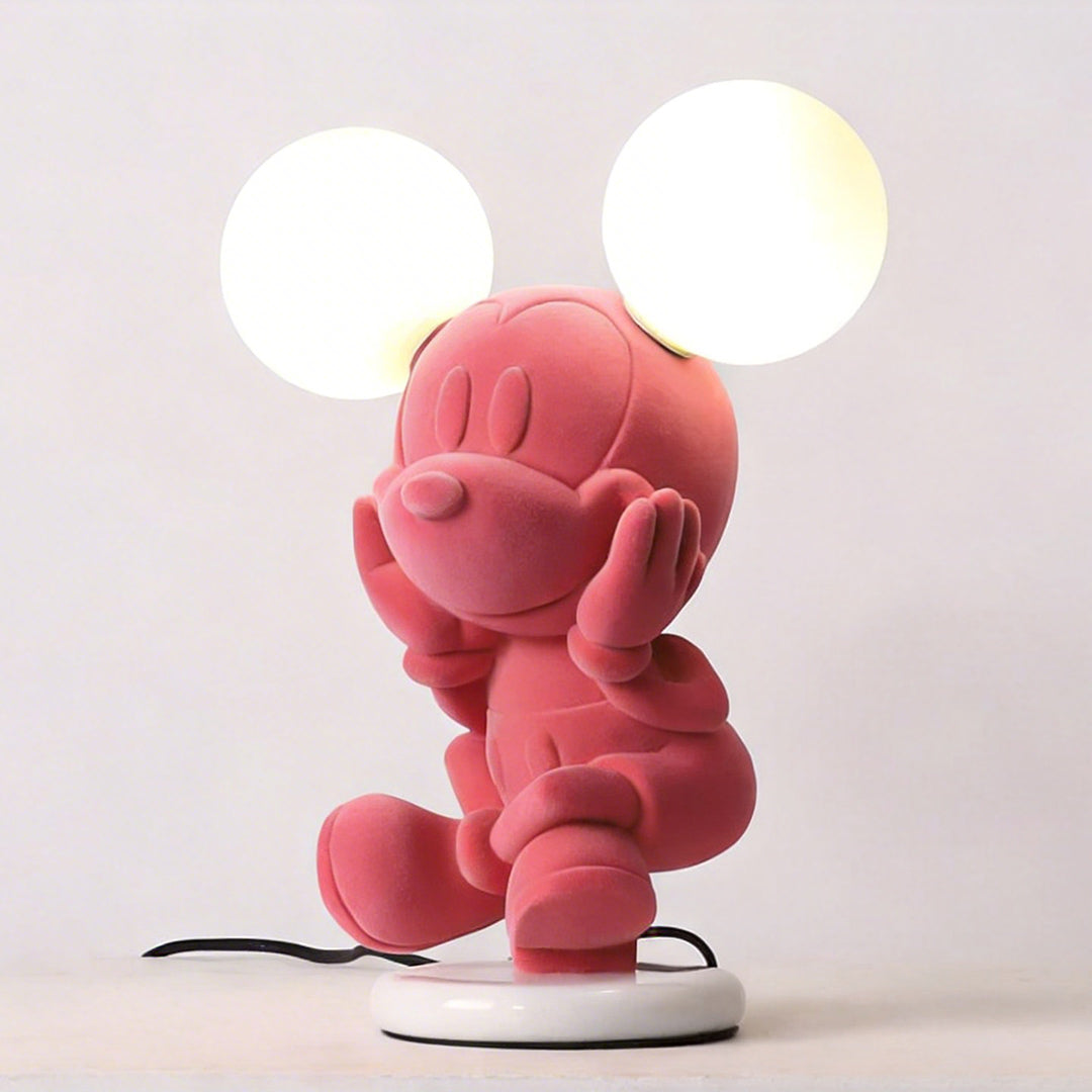 Minnie Mouse Kids Bedside Lamp, 3-Color Dimmable Night Light for Princess Room