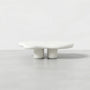 Creative Cloud Shaped Coffee Table, One-Piece FRP Construction Modern Accent Table for Home