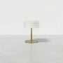 French Vintage Wave Nightstand, Cream White Bedside Table with Drawer for Bedroom