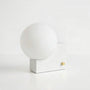 Modern Danish Cream Table Lamp, Wireless Rechargeable Touch Dimmable Bedside Lamp for Bedroom Living Room Hallway
