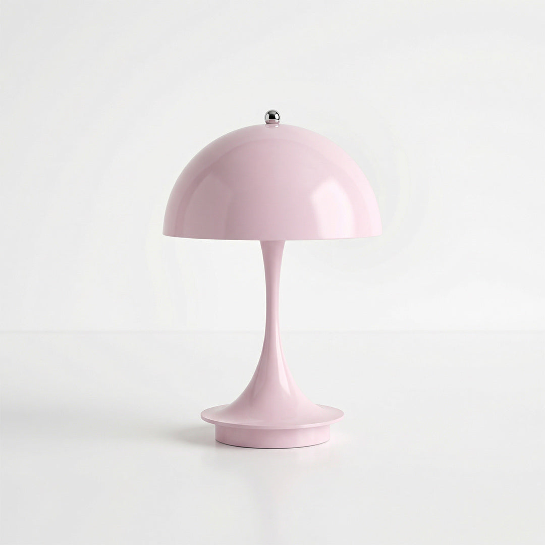 Modern Mushroom Table Lamp, Wireless Rechargeable Touch Dimmable LED Night Light for Bedroom