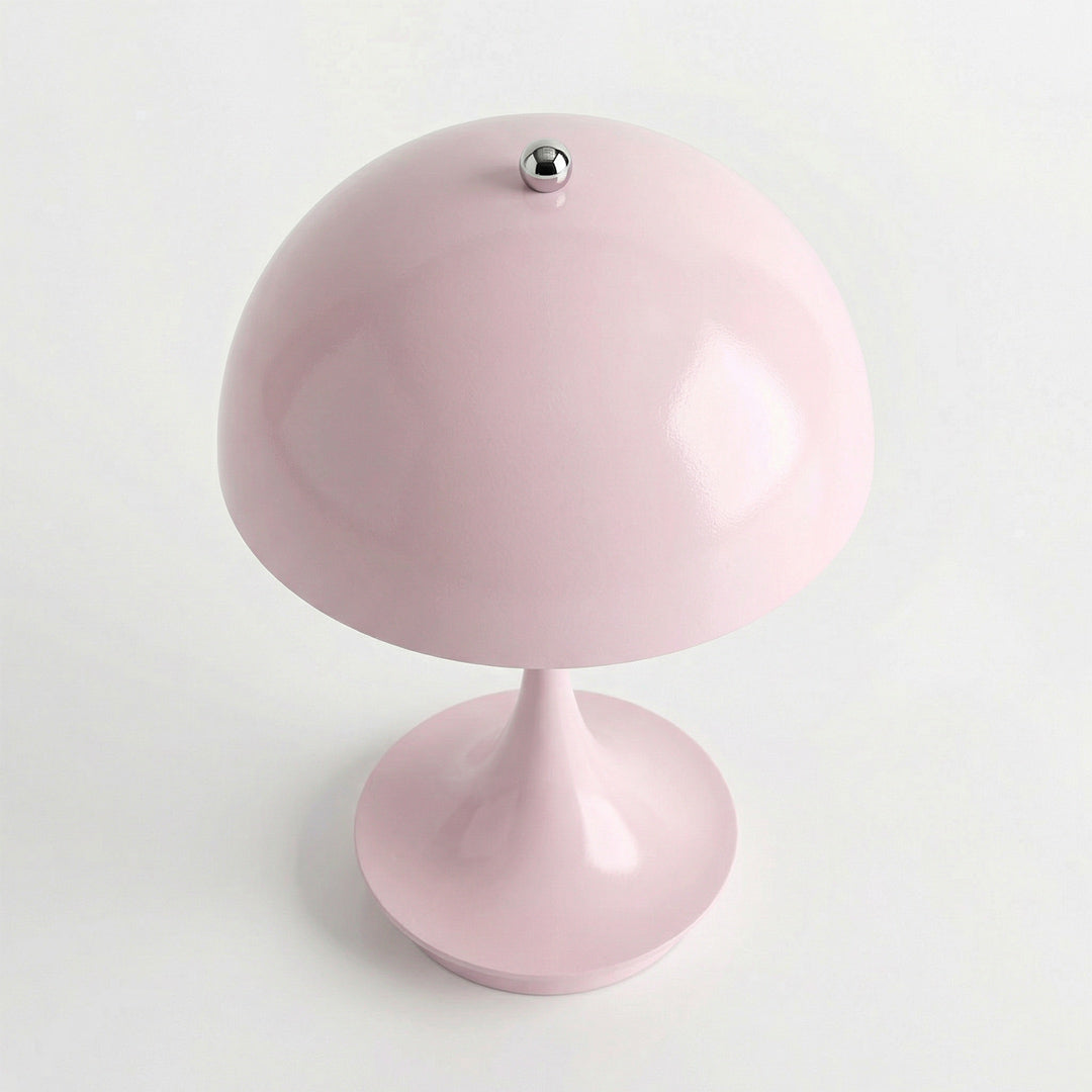 Modern Mushroom Table Lamp, Wireless Rechargeable Touch Dimmable LED Night Light for Bedroom