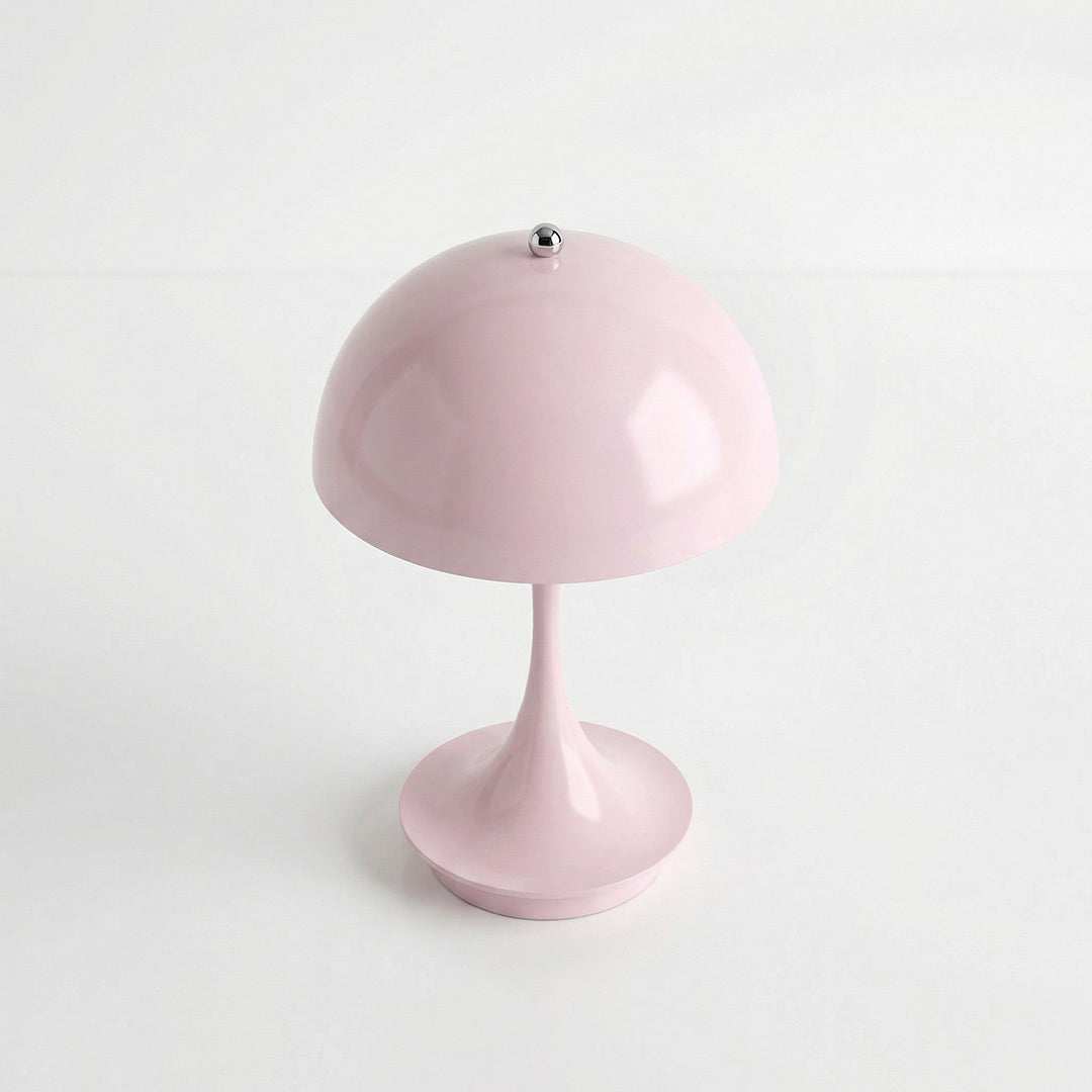 Modern Mushroom Table Lamp, Wireless Rechargeable Touch Dimmable LED Night Light for Bedroom